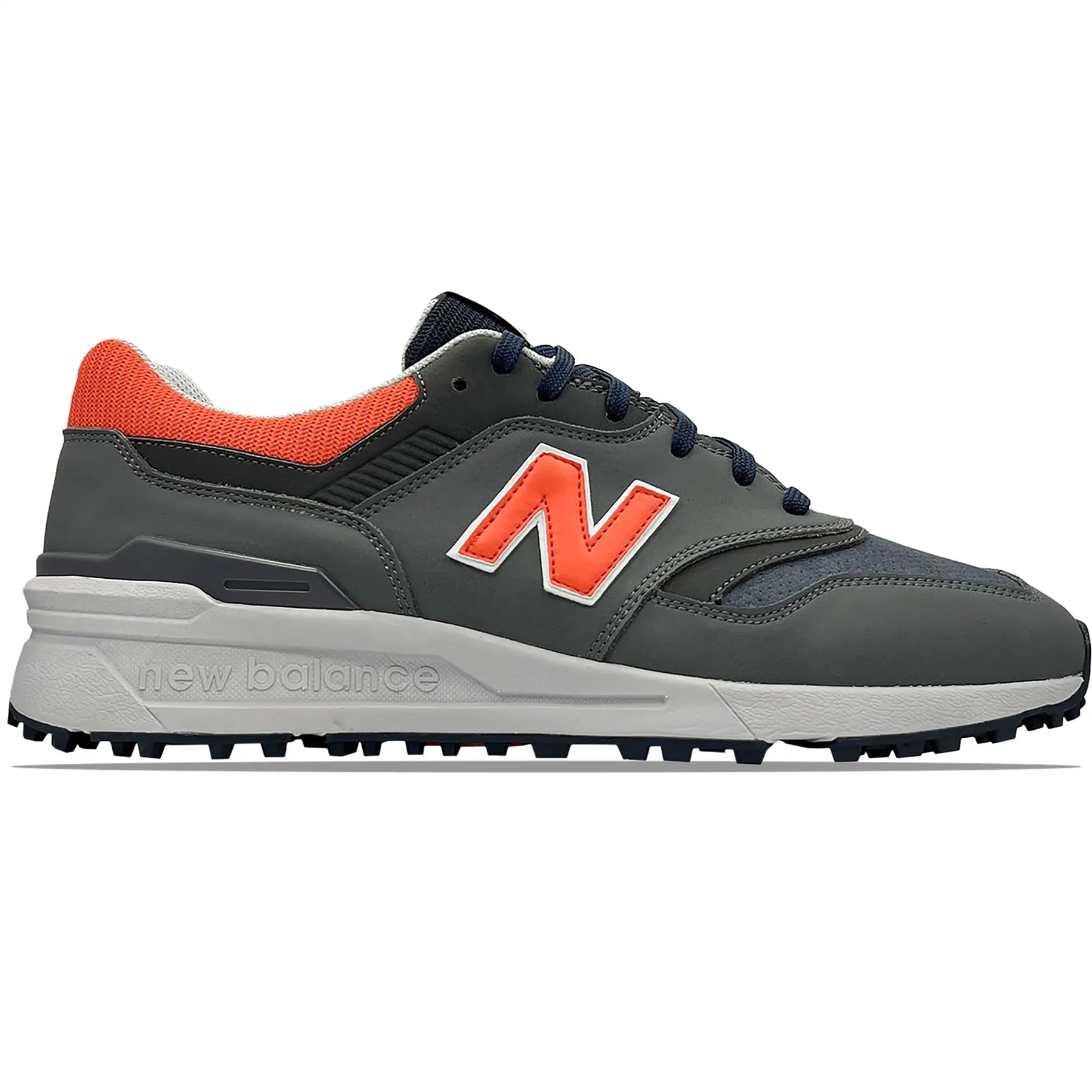 997 Waterproof Spikeless Golf Shoes Grey/Orange - AW24