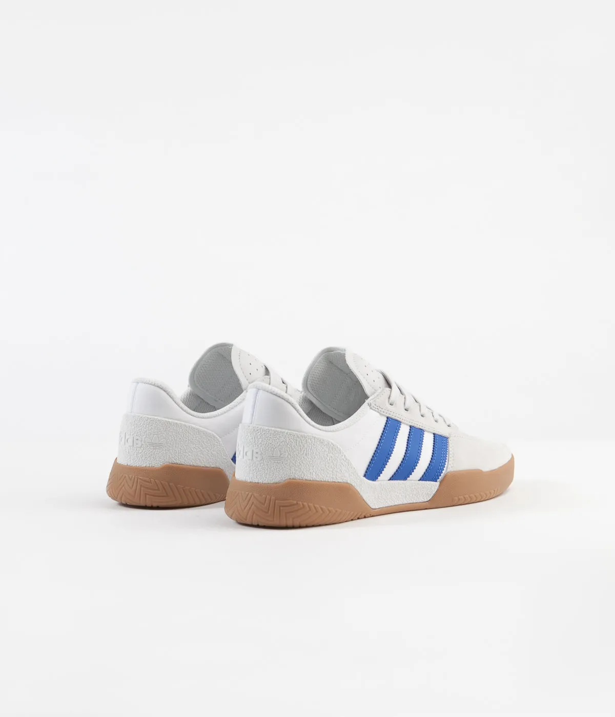 Adidas City Cup Shoes - Crystal White / Blue / Gum4