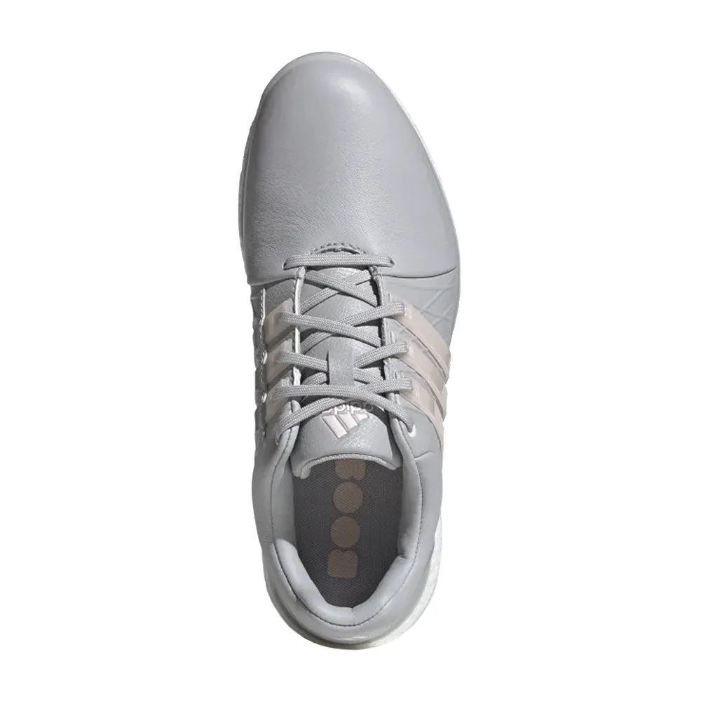 Adidas Women's Tour360 XT-SL Spikeless Golf Shoes - Grey Two / Pink Tint / Silver Metallic