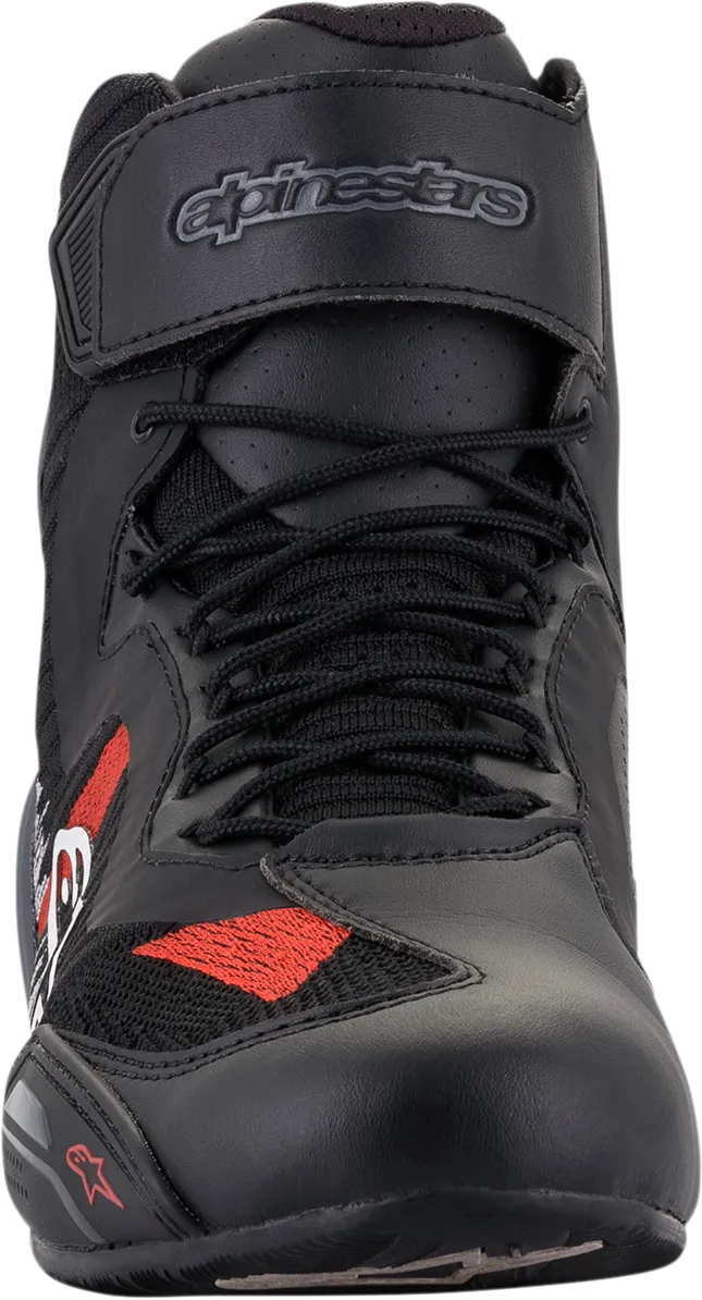 ALPINESTARS Faster-3 Rideknit Shoes - Black/Gray/Red - US 7.5 2510319116575