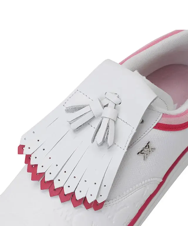 ANEW Golf: Women's Chic Pink Leather Golf Shoes with Personalized Monogram