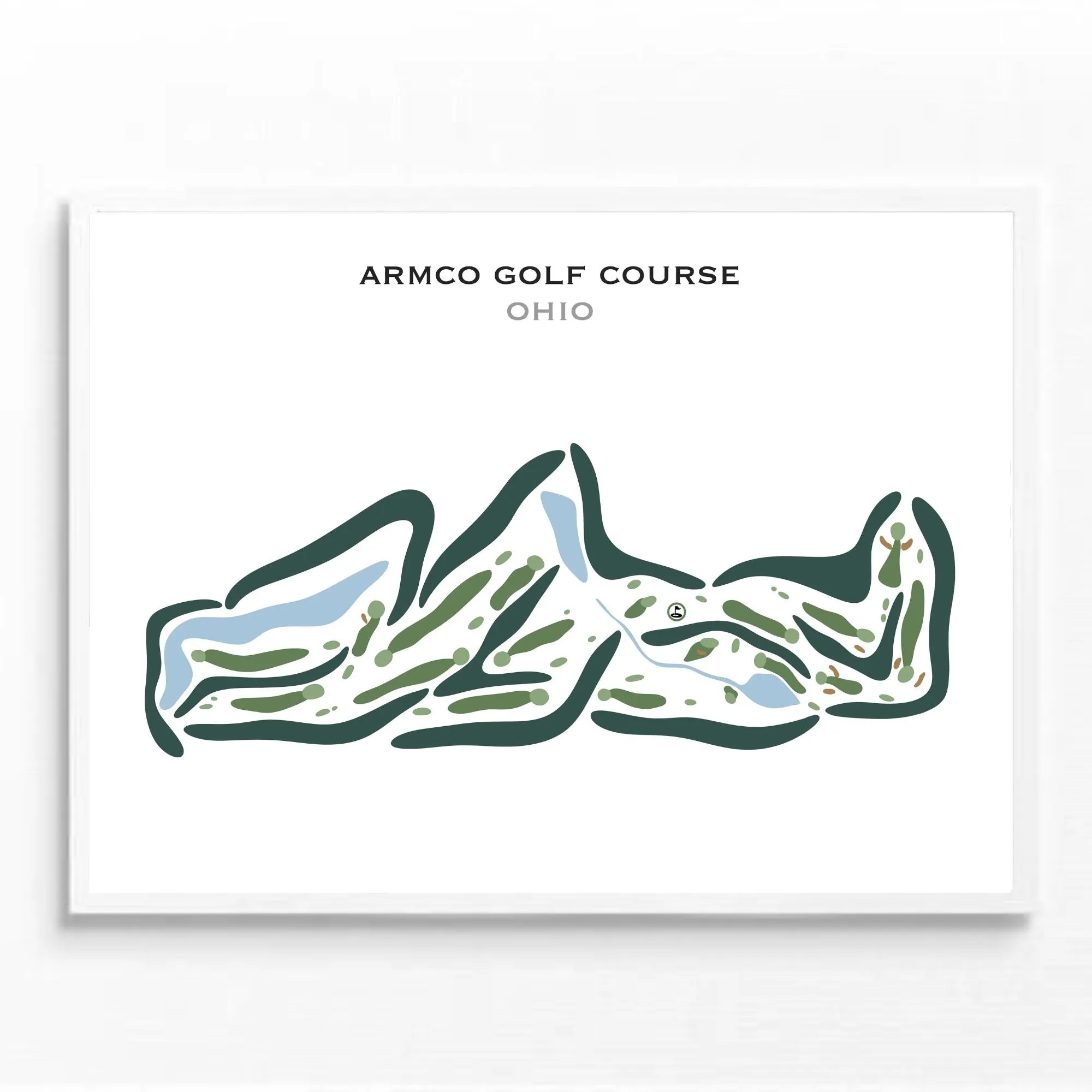 Armco Park Golf Course, Ohio - Printed Golf Courses