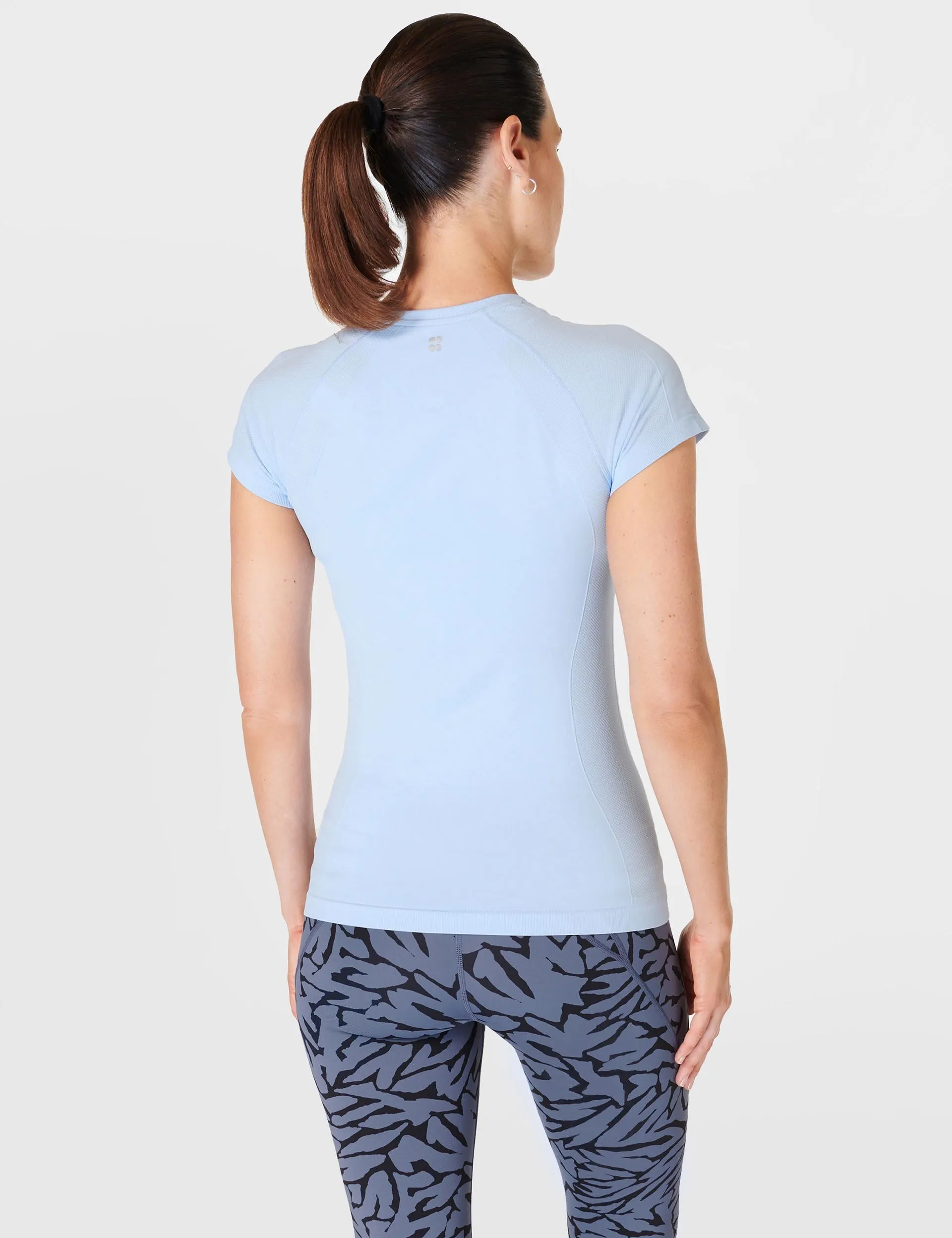 Athlete Seamless Gym T-Shirt - Breeze Blue