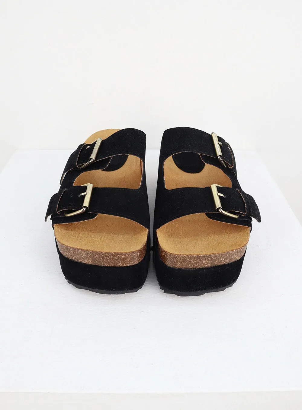 Buckle Platform Sandals CY331