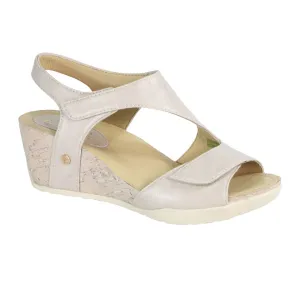 Bussola Nicky Wedge Sandal (Women) - Ivory Deepelle