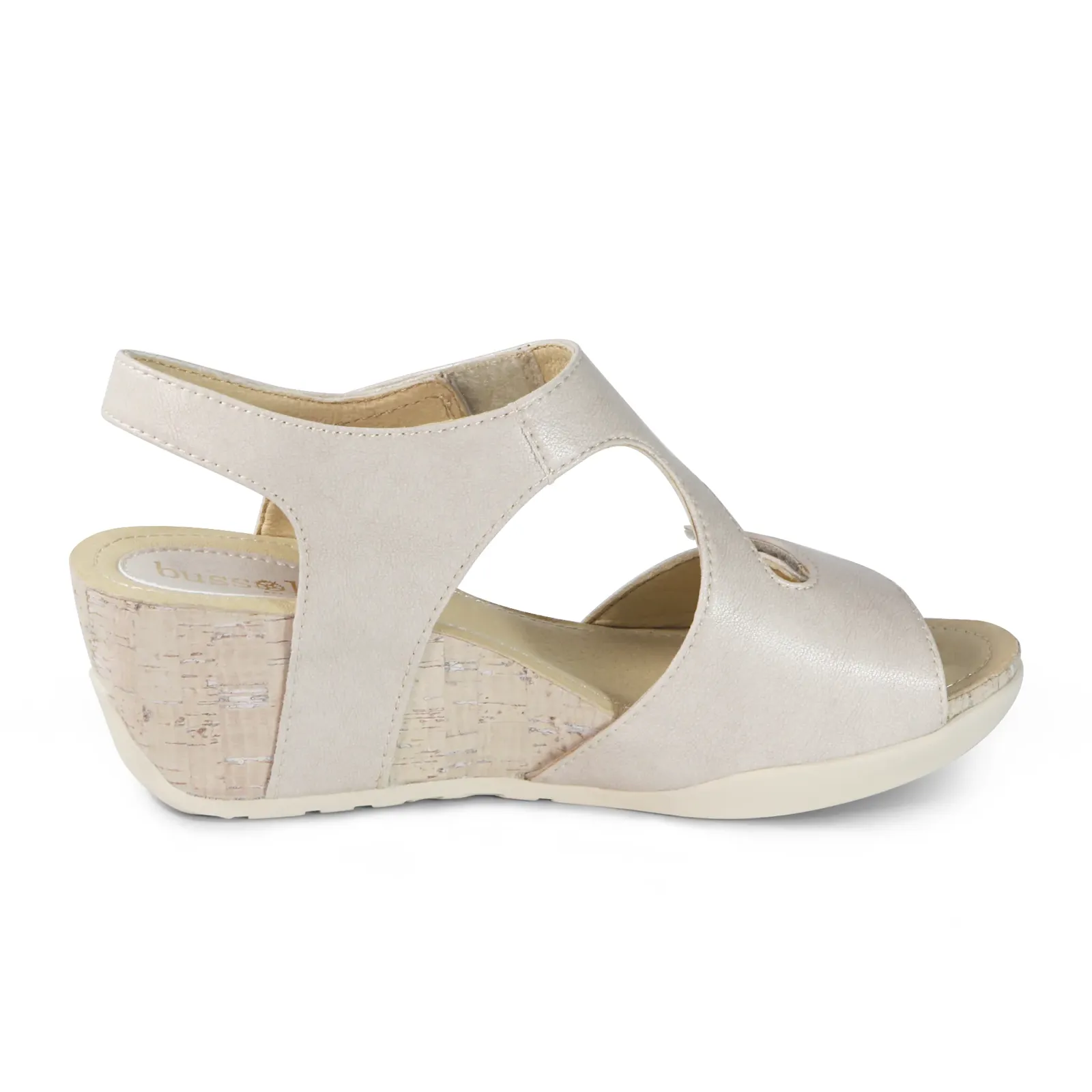 Bussola Nicky Wedge Sandal (Women) - Ivory Deepelle