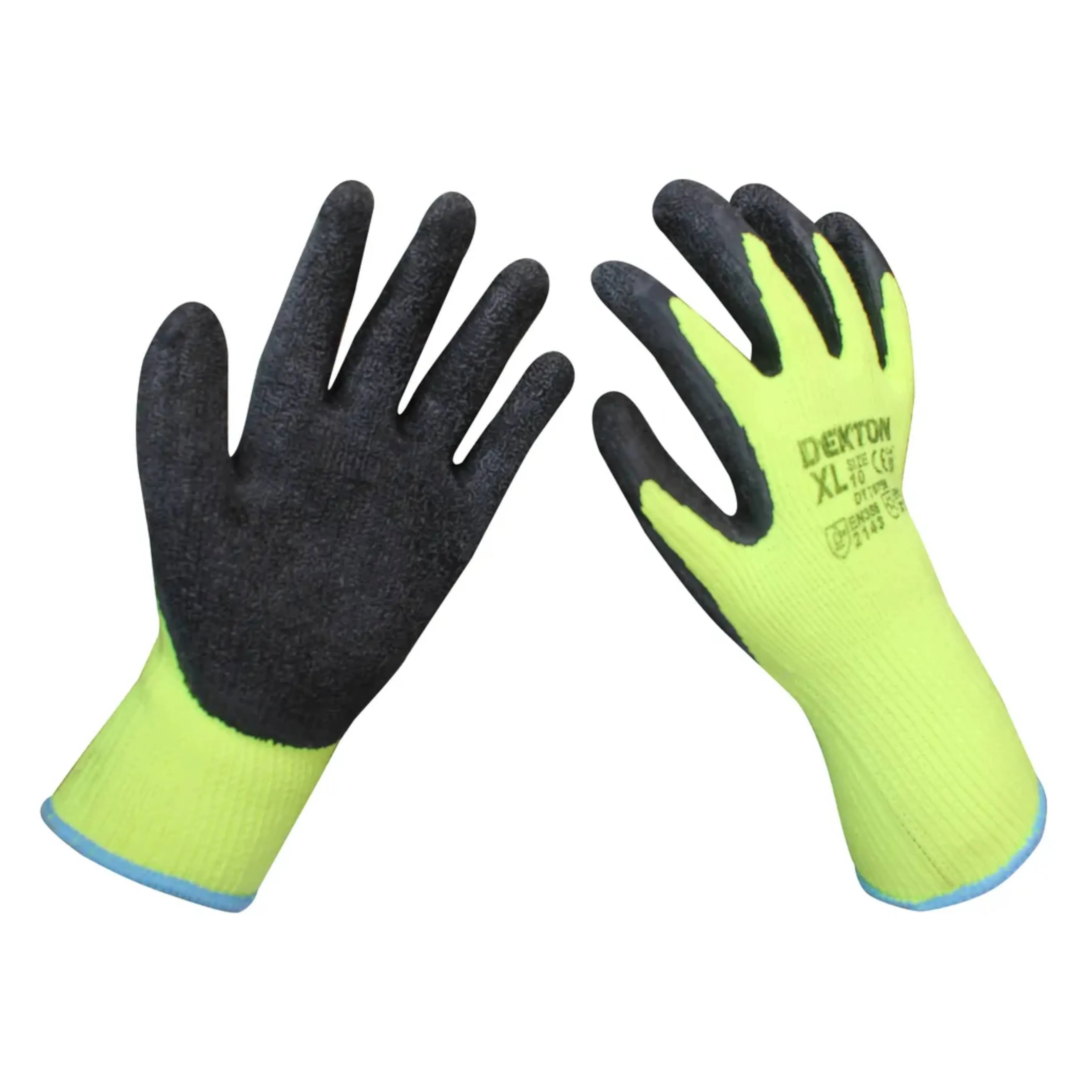 DEKTON Size 10/XL Insulated Winter Working Latex Coated Gloves