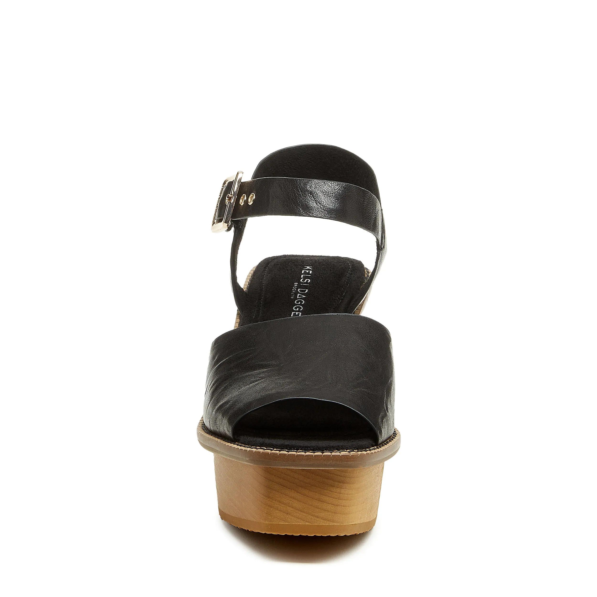 Groove Black Platform Sandals