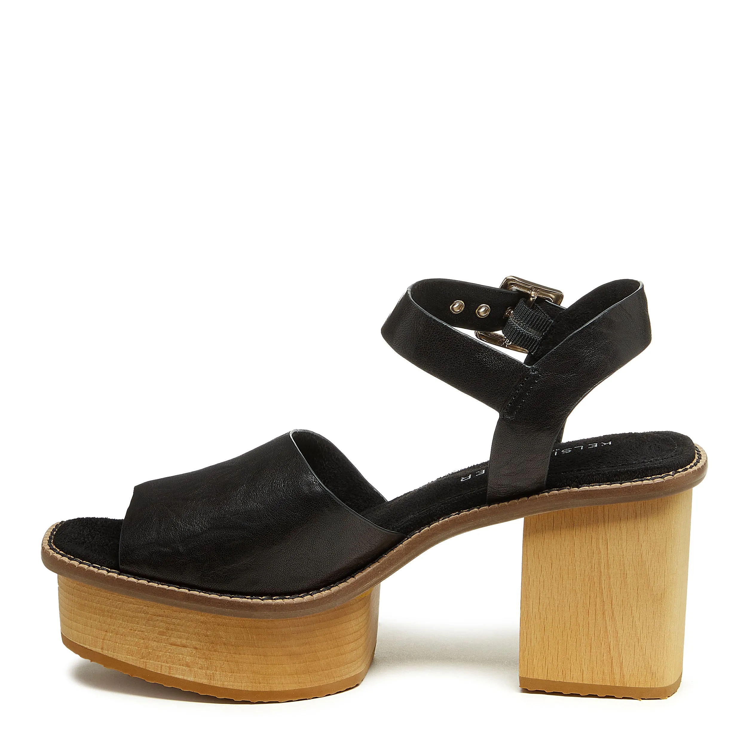 Groove Black Platform Sandals