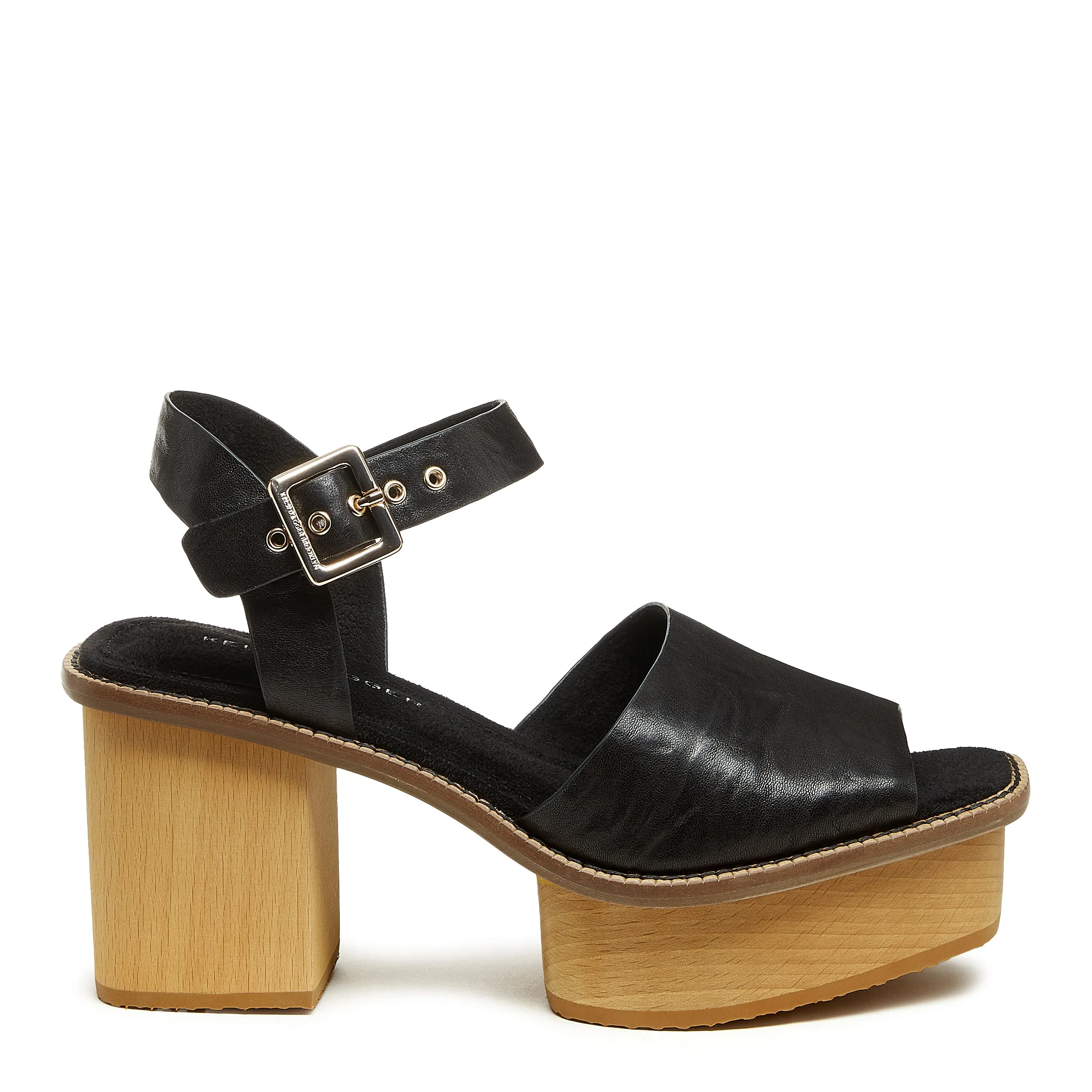 Groove Black Platform Sandals