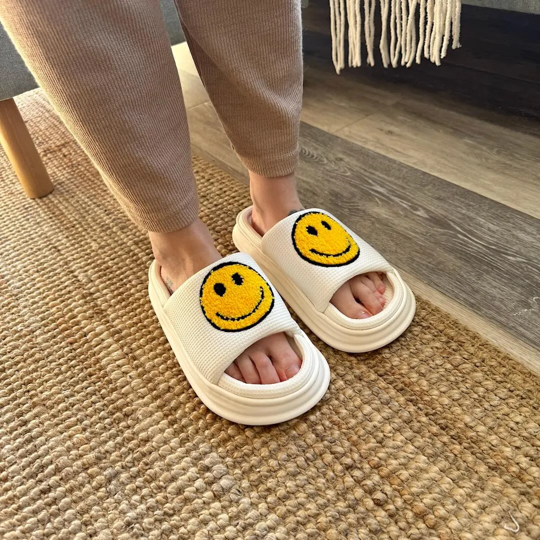 Happy Face Platform Sandals