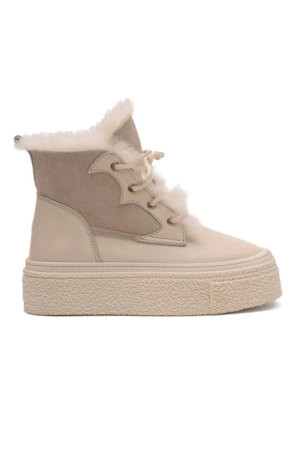 High Sole Women's Sneaker 191351 Beige