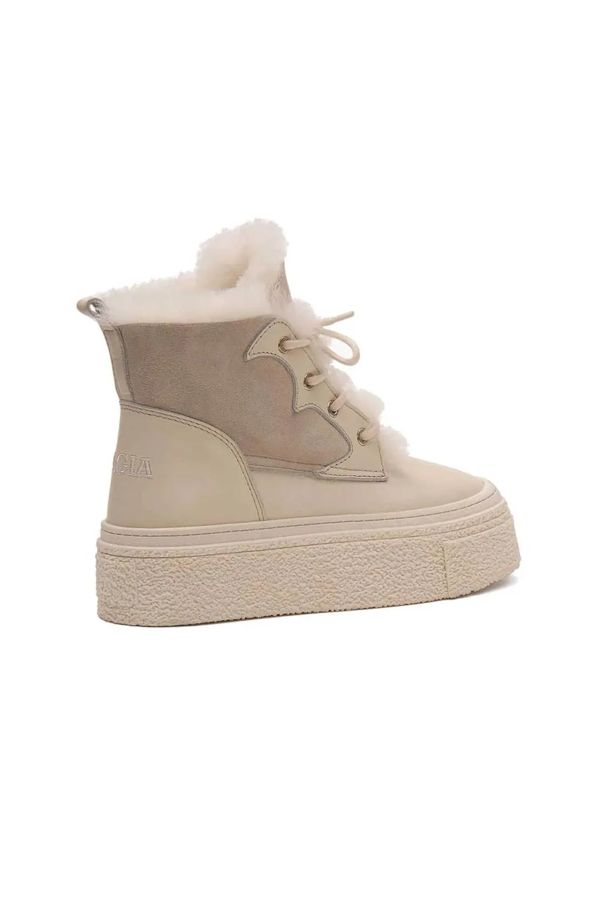 High Sole Women's Sneaker 191351 Beige