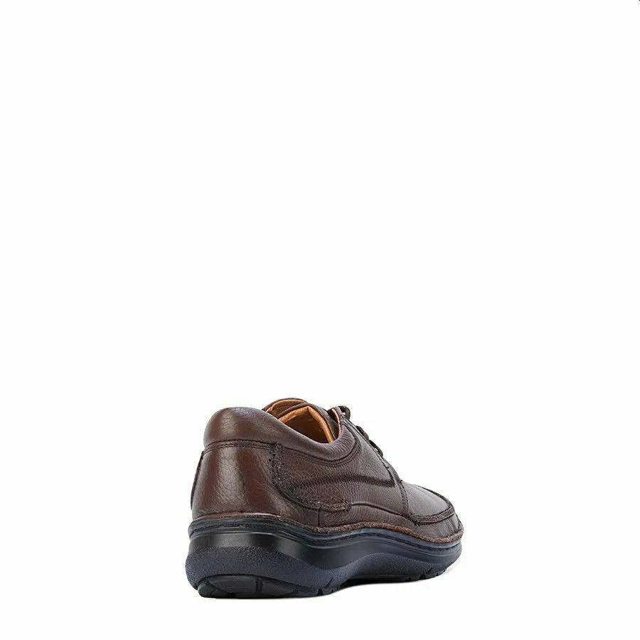 Hush Puppies Borrow Shoes Lace Up Brown Extra Wide Casual Dress Shoes