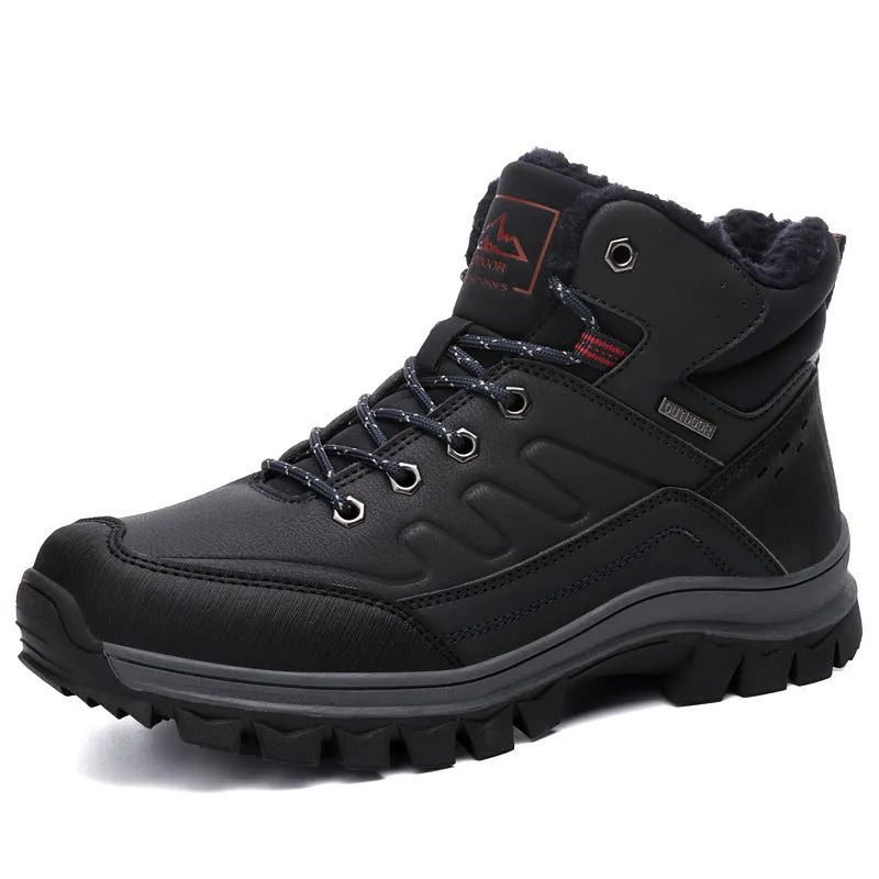 Men's Winter Ankle Snow Hiking Boots Waterproof