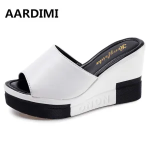 NEW 2017 platform women sandals summer shoes woman flat with height increasing slippers women flip flops sandalias mujer