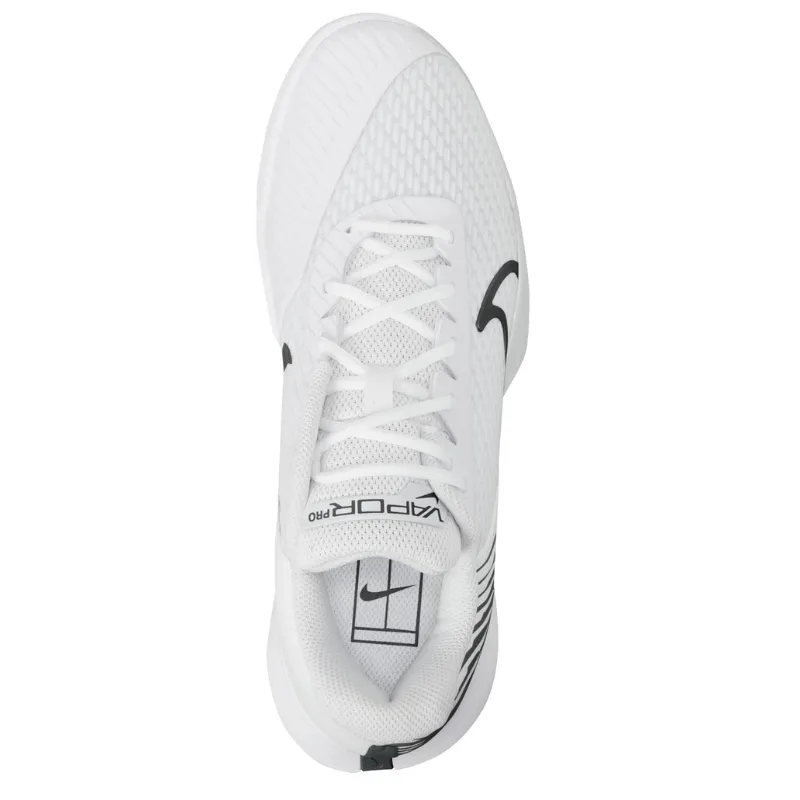 Nike Court Air Zoom Vapor Pro 2 Women Hard Court Tennis Shoes - White/Black-Pure Platinum