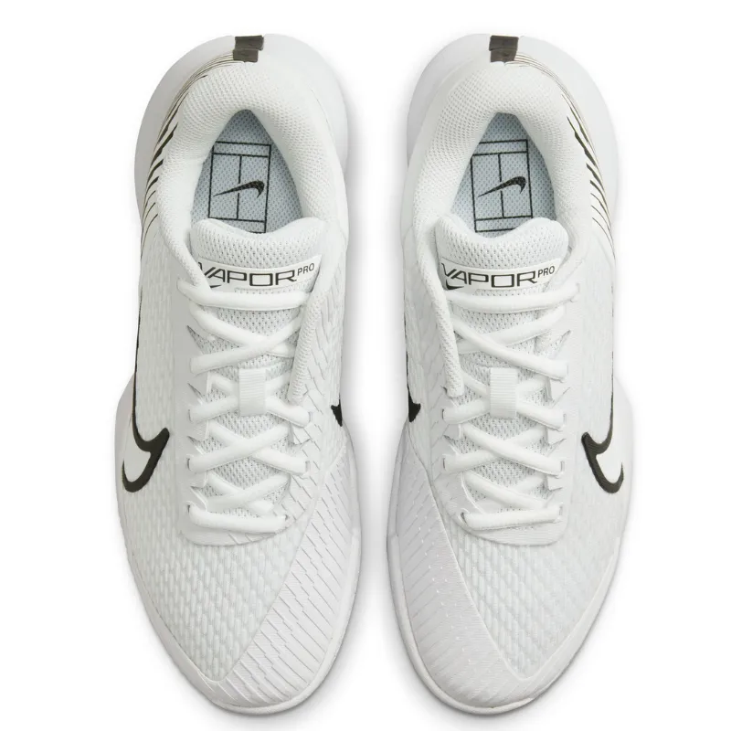 Nike Court Air Zoom Vapor Pro 2 Women Hard Court Tennis Shoes - White/Black-Pure Platinum