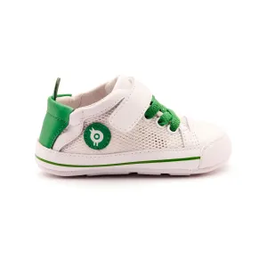 Old Soles Boy's and Girl's 0083RT Baby Mesh Casual Shoes - Snow / Neon Green / Snow Sole