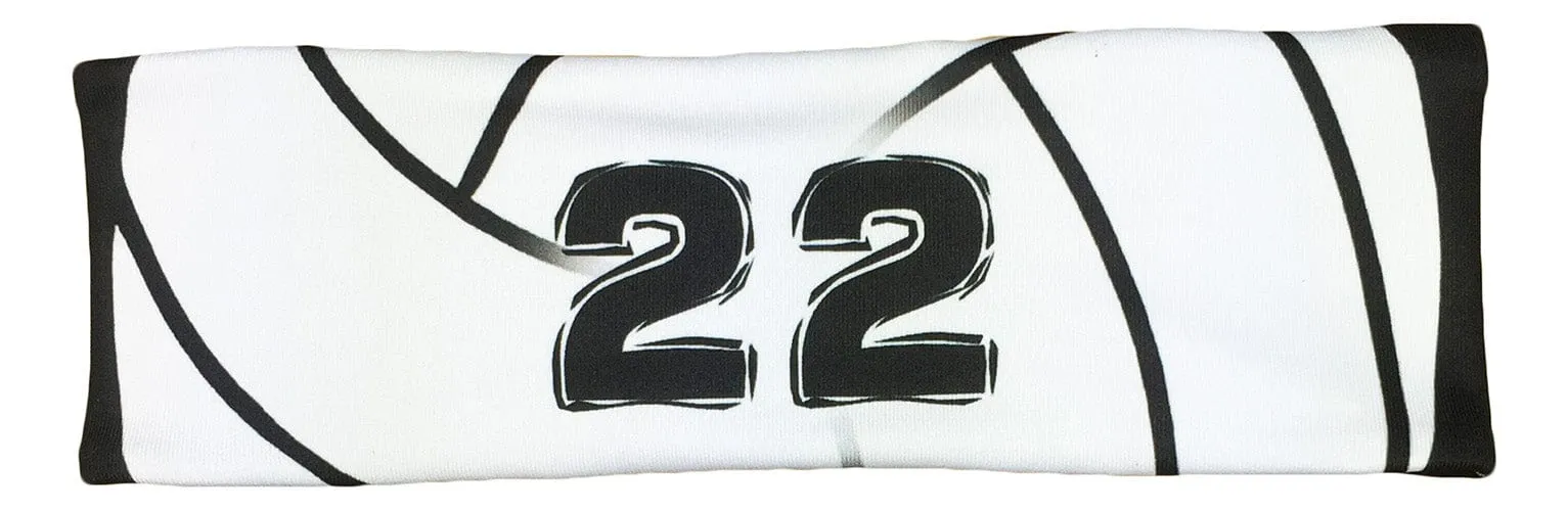 Player ID Volleyball Headband (numbers 00-39)