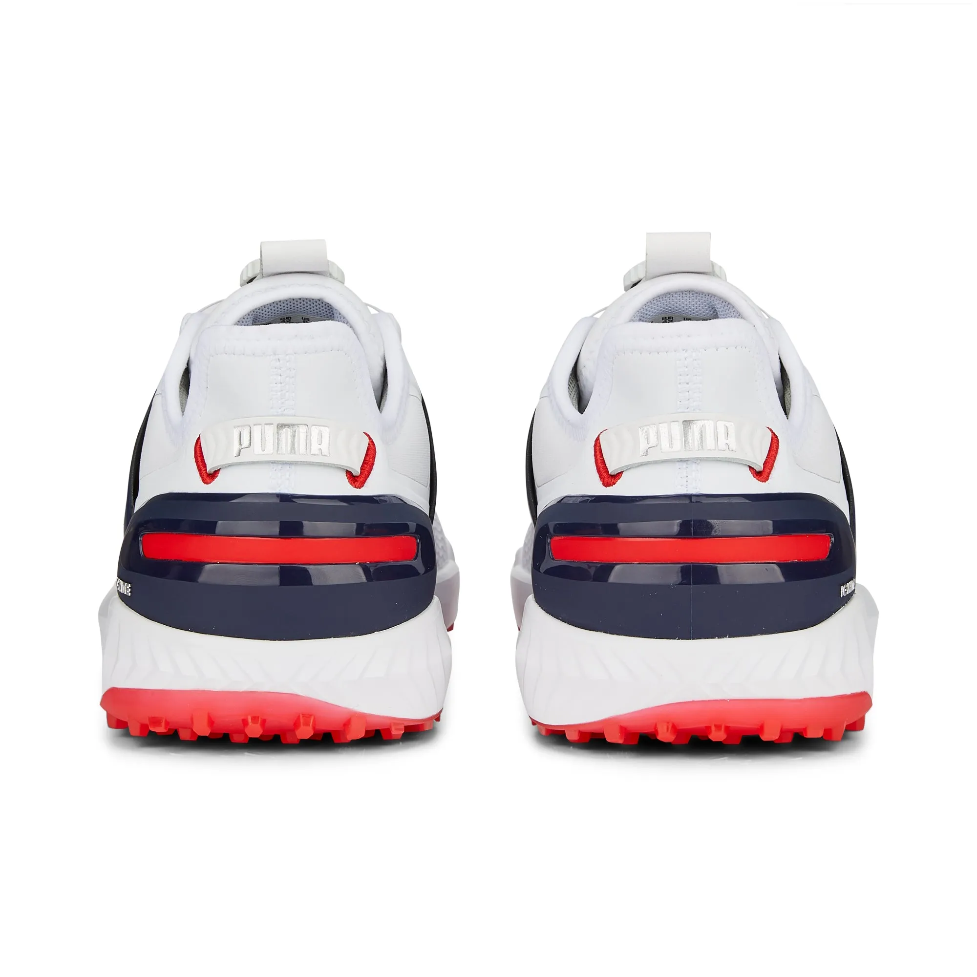 Puma Men's Ignite Elevate Disc Spikeless Golf Shoes - White/Navy