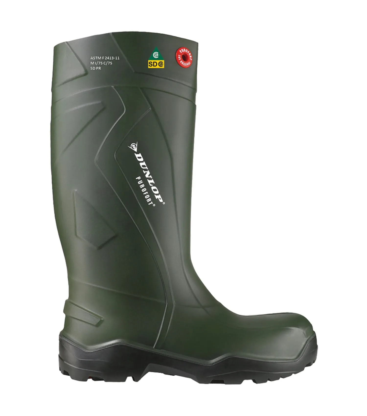 Purofort  Full Safety, Green | 15'' Insulated PU SD Work Boots