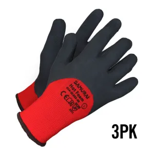 "Samurai Hot Foam" High Dexterity Insulated Work Gloves, 3 Pack