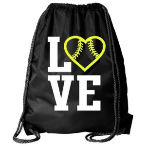 Softball Cinch Sack Drawstring Bag