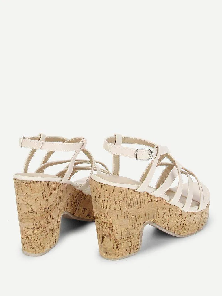 Strappy Platform Wedge Sandals