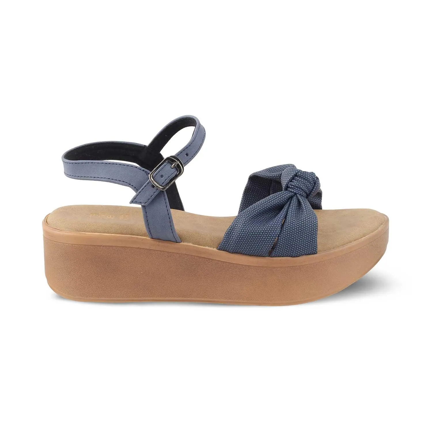 The Brera Blue Women's Platform Wedge Sandals Tresmode