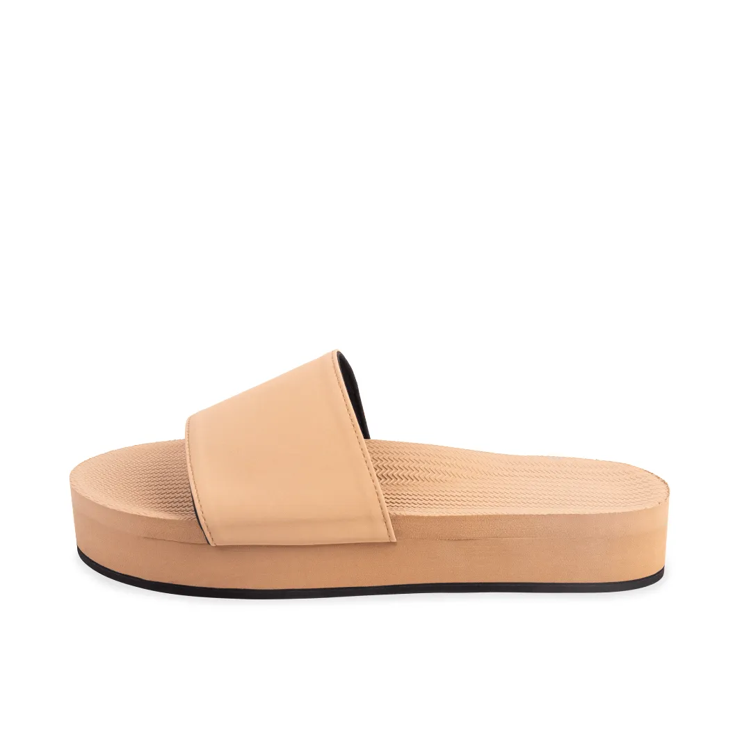 Women's Slides Platform - Soil Light